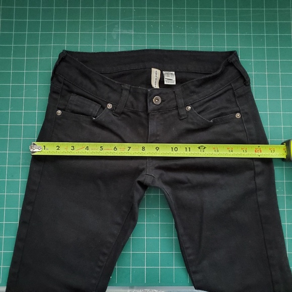 Black Mango Skinny Legging Straight Low Rise Jeans - Picture 8 of 8